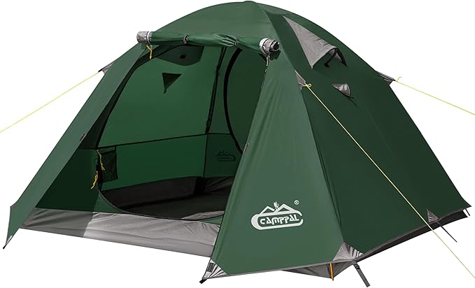 2-3 Person Tent - Waterproof Windproof 4 Season Tent for Backpacking, Hiking, Hunting, Motorcycling & Biking