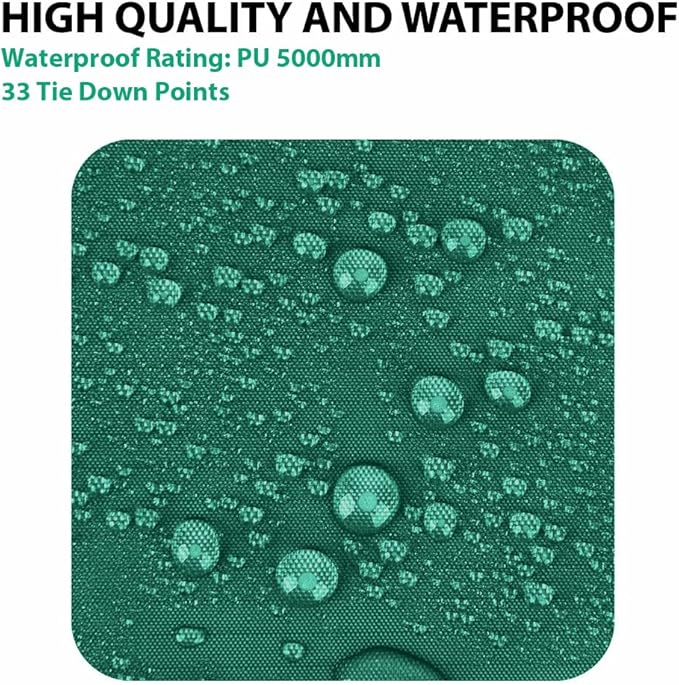 Gold Armour Rainfly Tarp Hammock, Premium 14.7ft/12ft/10ft/8ft Rain Fly Cover, Waterproof Ultralight Camping Shelter Canopy, Survival Equipment Gear Camping Tent Accessories (Green 10ft x 8ft)