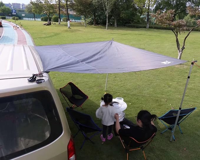 Hikeman Tent Footprint - Waterproof Camping Tarp, Heavy Duty Tent Floor Saver, Ultralight Ground Sheet Mat for Hiking, Backpacking, Hammock, Beach - Storage Bag Included(M-83”x55”)