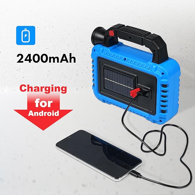 2 Pack Solar Lantern, LED Flashlight for Power Outages, Portable Camping Essentials Lights, Rechargeable Battery Powered Tent Lights for Emergency, Hurricane, Survival Kits, Operated Lamp