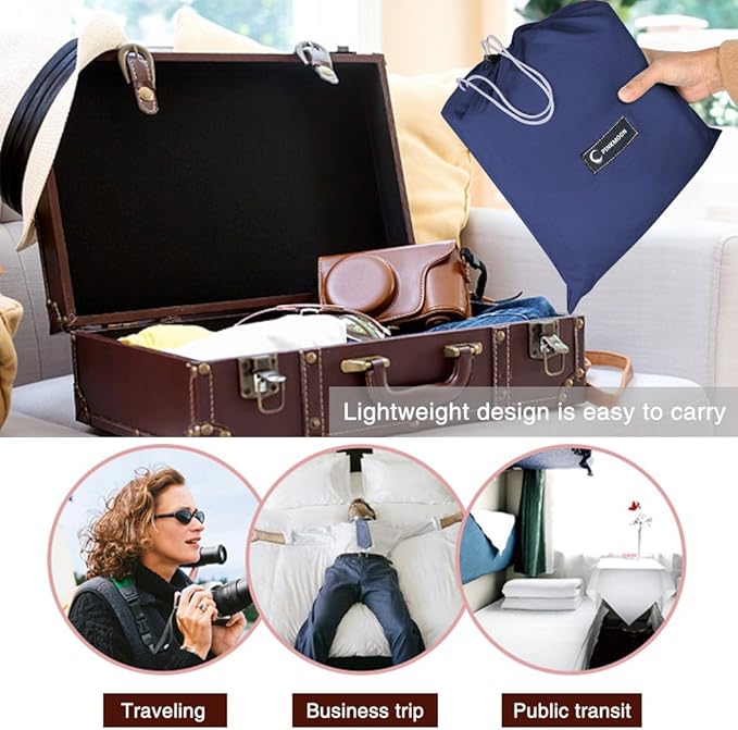 Sleeping Bag Liners Lightweight Travel Camping Sheet Sleep Bag Liner Adults Lightweight Warm Weather Hotel Compact Portable Sleeping Sack Indoor Outdoor Hostels Traveling Backpacking Hiking Blankets