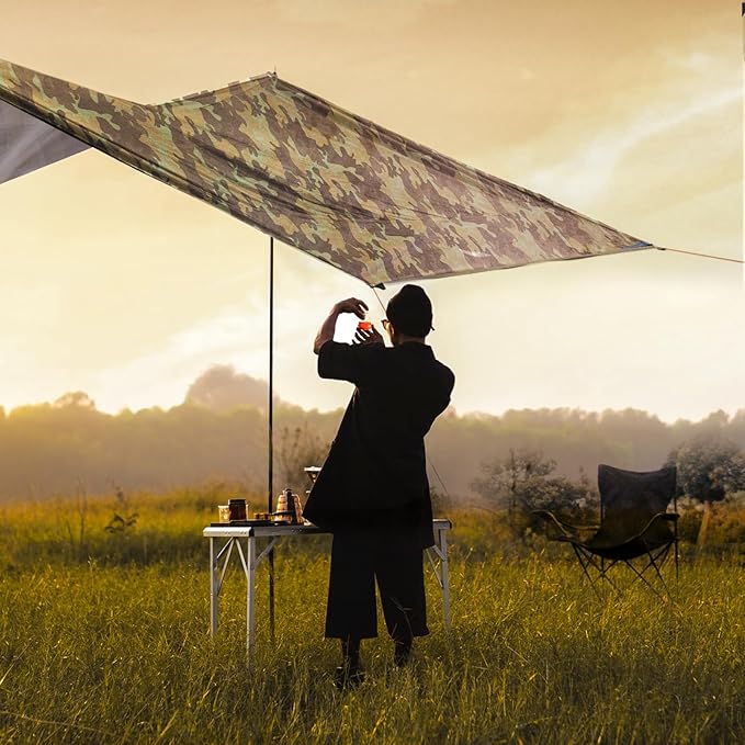 Unigear Hammock Rain Fly Waterproof Tent Tarp, UV Protection and PU 3000mm Waterproof, Lightweight for Camping, Backpacking and Outdoor Adventure