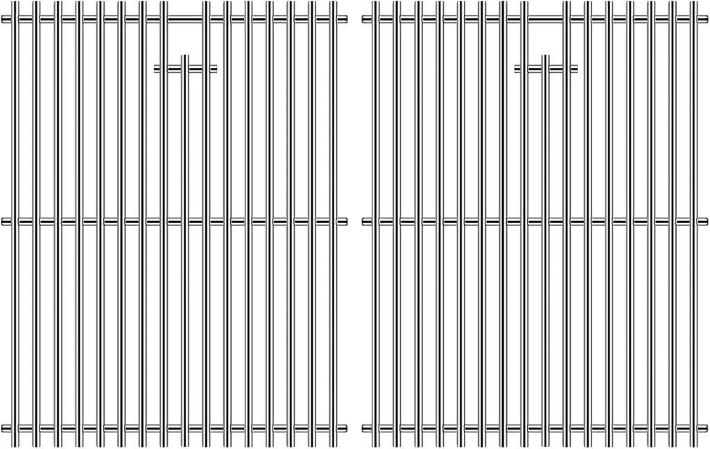 19" Stainless Steel 2 Grates for Bakers and Chefs GR2039201-BC-00, ST1017-012939 Brinkmann 810-8532-F 810-2200-0, 810-2210-0 810-2310-0 810-8401-S 810-8532-F 810-8534-S Chef BIG-8116 Grill