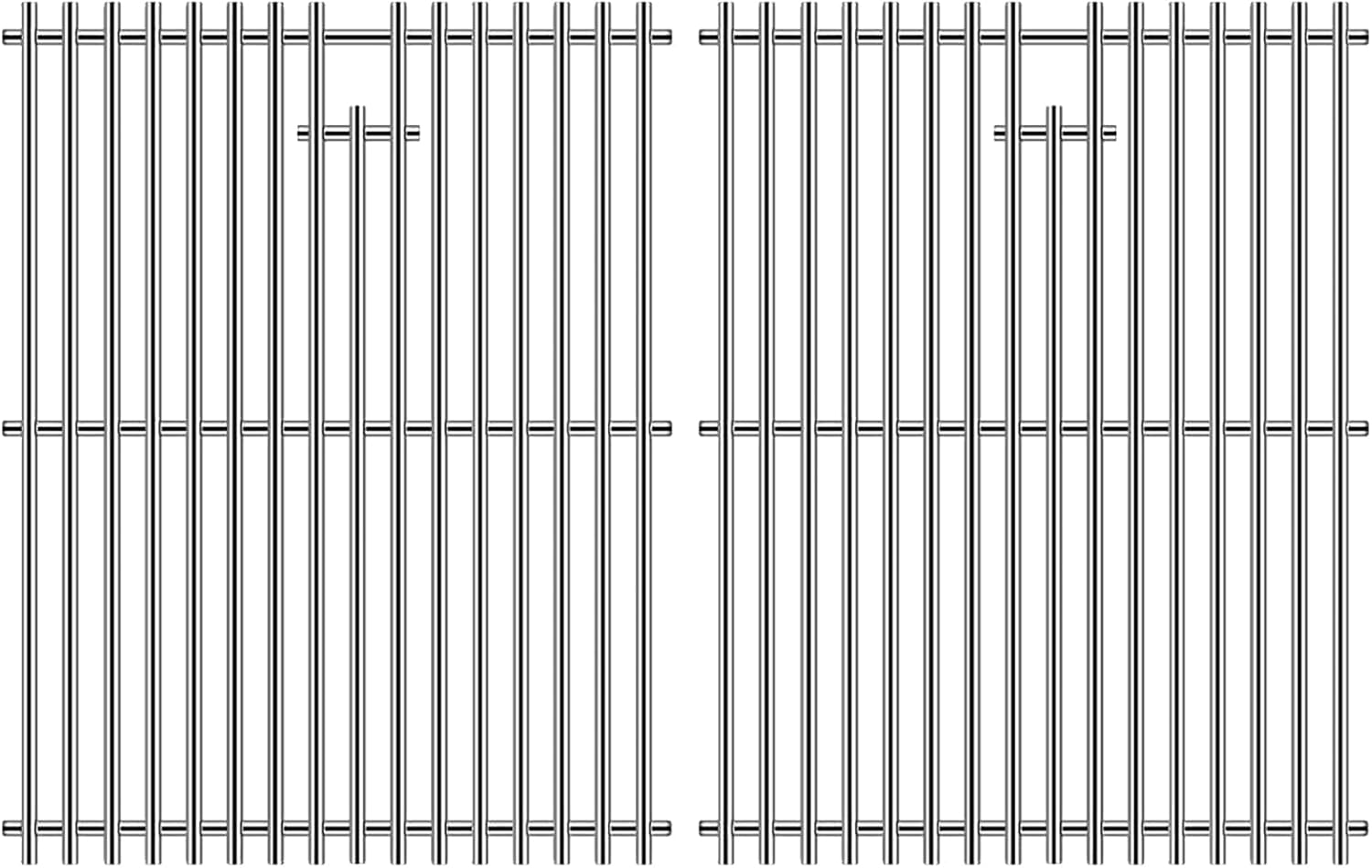 19" Stainless Steel 2 Grates for Bakers and Chefs GR2039201-BC-00, ST1017-012939 Brinkmann 810-8532-F 810-2200-0, 810-2210-0 810-2310-0 810-8401-S 810-8532-F 810-8534-S Chef BIG-8116 Grill