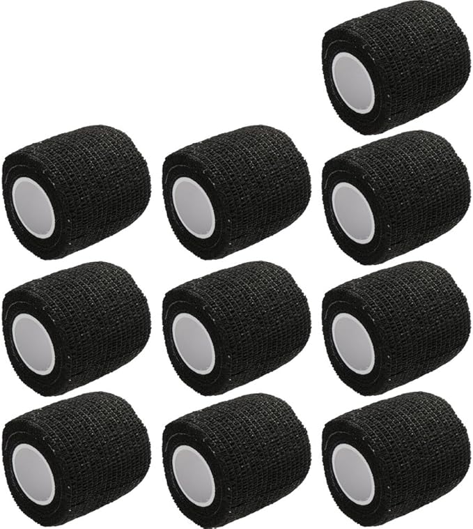 ESUPPORT 2 Inches X 5 Yards Self Adherent Cohesive Wrap Bandages Strong Elastic First Aid Tape for Wrist Ankle Pack of 10