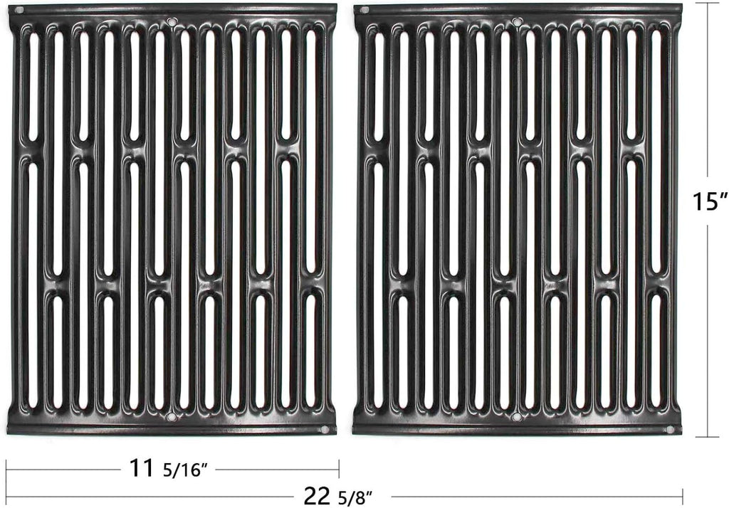 PG521 (2-Pack) 15" Porcelain Steel Cooking Grid Grates for Weber Genesis Silver A, Spirit E200,Spirit 500,Spirit 210 (2007-2012) Gas Grills, 7521 65905 7522 7523 65904