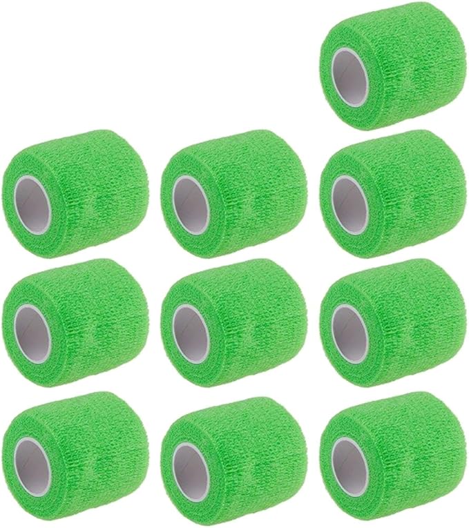 ESUPPORT 2 Inches X 5 Yards Self Adherent Cohesive Wrap Bandages Strong Elastic First Aid Tape for Wrist Ankle Pack of 10