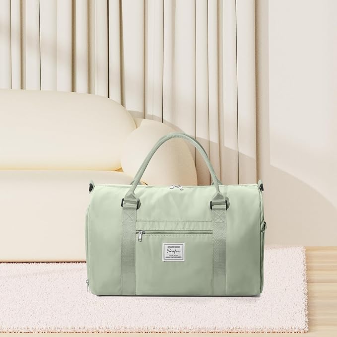 Gym Bag Womens,Travel Duffel Carry on Bag Sport Tote Bag Weekend Overnight Bag