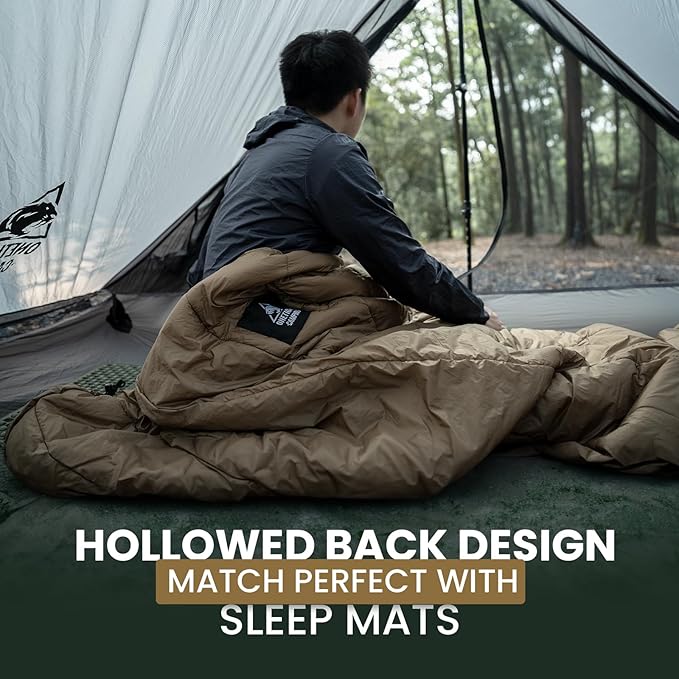 OneTigris Featherlite Ultralight Sleeping Quilt, Weighs 35oz, Warm Hammock Topquilt 40 Degree, with Footbox, Perfect for Outback Camping, Hiking, Backpacking and Hammocks