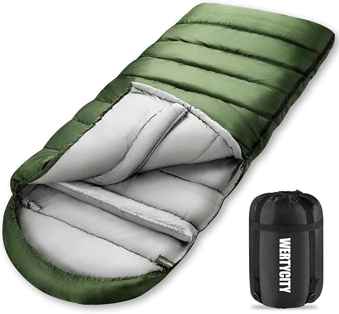 Sleeping Bags for Adults Cold Weather & Warm, Lightweight Compact Camping Backpacking Sleeping Bag for Kids Girls Boys with Compression Sack for Outdoor & Indoor