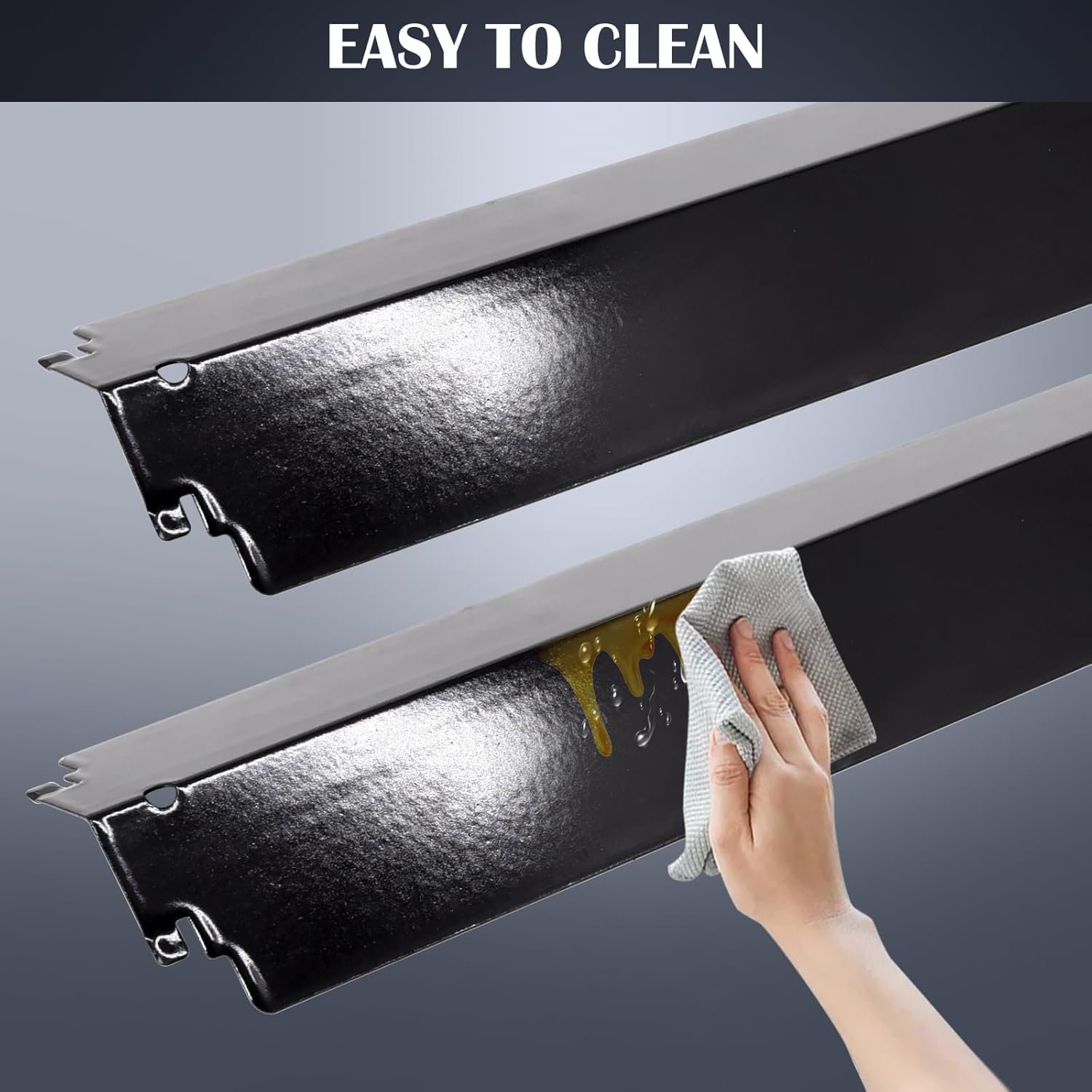 Hiorucet Grill Grate Kits for Charbroil 463268007, 463268008, 463268606, 463268706, 463248108, Cooking Grates, Heat Plate Shields, Burner Tubes and Carryover Tube for Charbroil Grill Replacement Parts