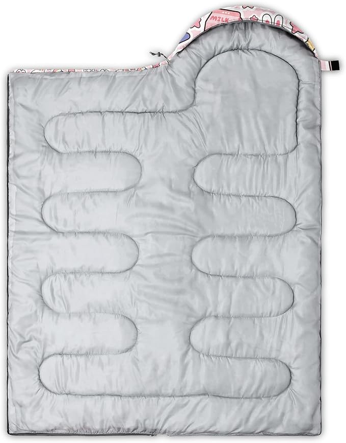 QOOMO Camping Sleeping Bags,3 Season Warm & Cool Weather,Lightweight,Waterproof Sleeping Bags for Adults & Kids,Traveling,and Outdoors,Camping Gear Equipment