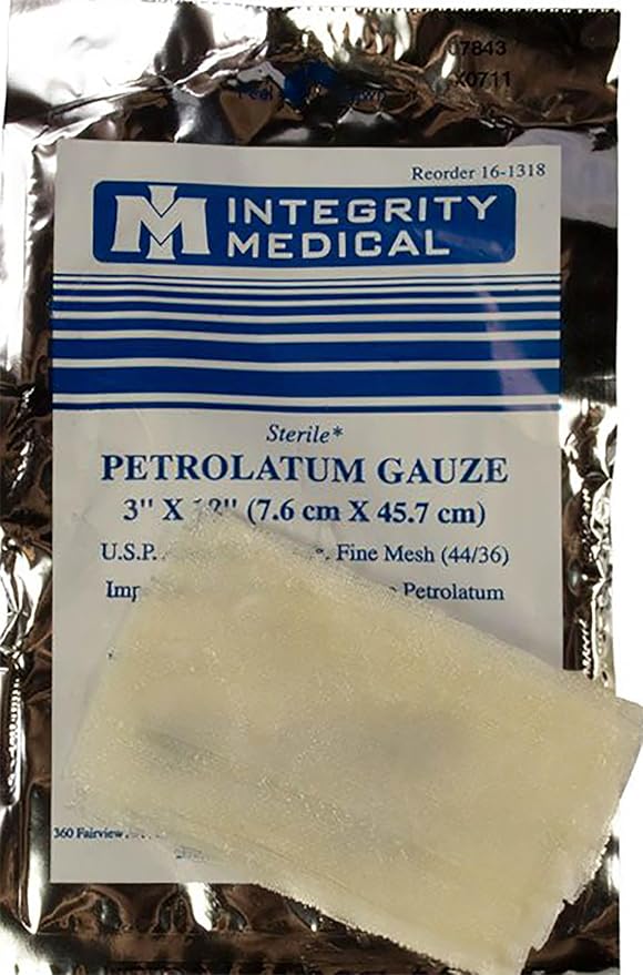 North American Rescue Individual Aid Kit NAR Compact First Aid with Compressed Gauze, Petrolatum Gauze, ETD, Gloves, Surgical Tape (85-0404)