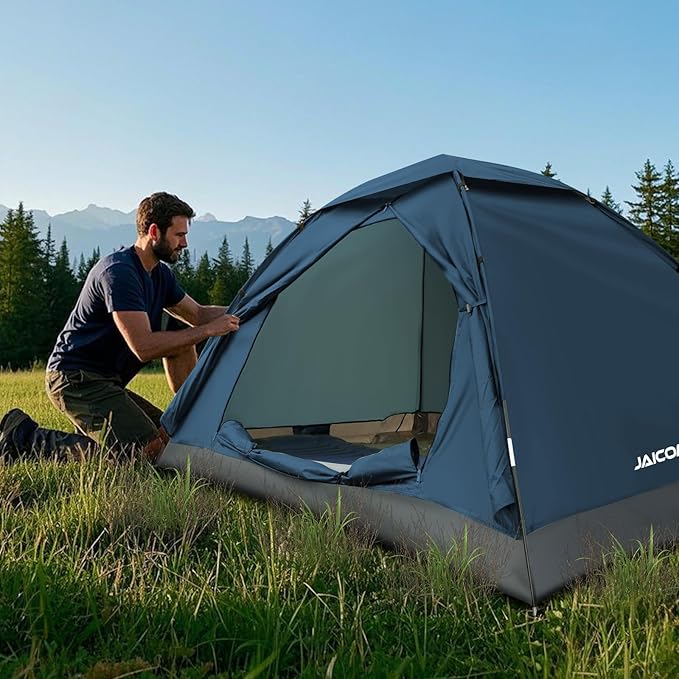 1/2/4 Person Camping Tent - Lightweight Backpacking Tent, Waterproof Windproof Easy Setup Hiking Tent, Suitable for Outdoor, Family, Camping, Hunting, Mountaineering Travel