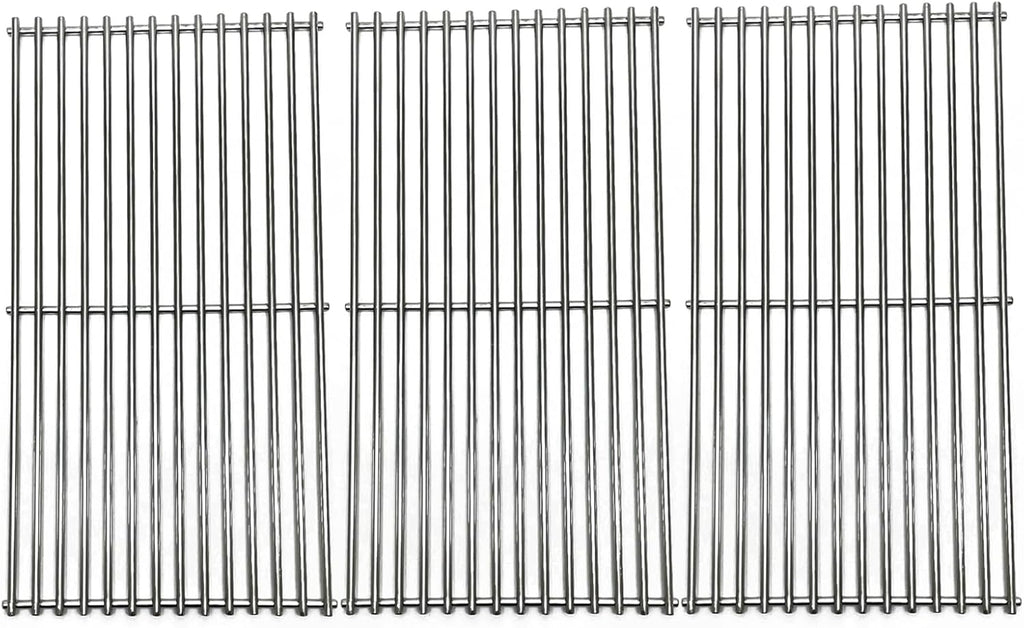 19-1/4" Stainless Steel 3pack Grates Replacement Parts for Jenn Air 720-0337,720-0512,Kirkland 720-0193 720-0432,720-0025, 720-0108 Charmglow 720-0234,720-0396 Ducane, Brinkmann 810-8501-S Gas Grill