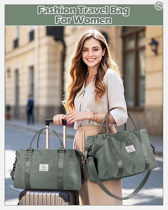 Gym Bag Womens,Travel Duffel Carry on Bag Sport Tote Bag Weekend Overnight Bag