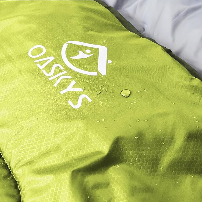oaskys Camping Sleeping Bag - 3 Season Warm & Cool Weather - Summer Spring Fall Lightweight Waterproof for Adults Kids - Camping Gear Equipment, Traveling, and Outdoors