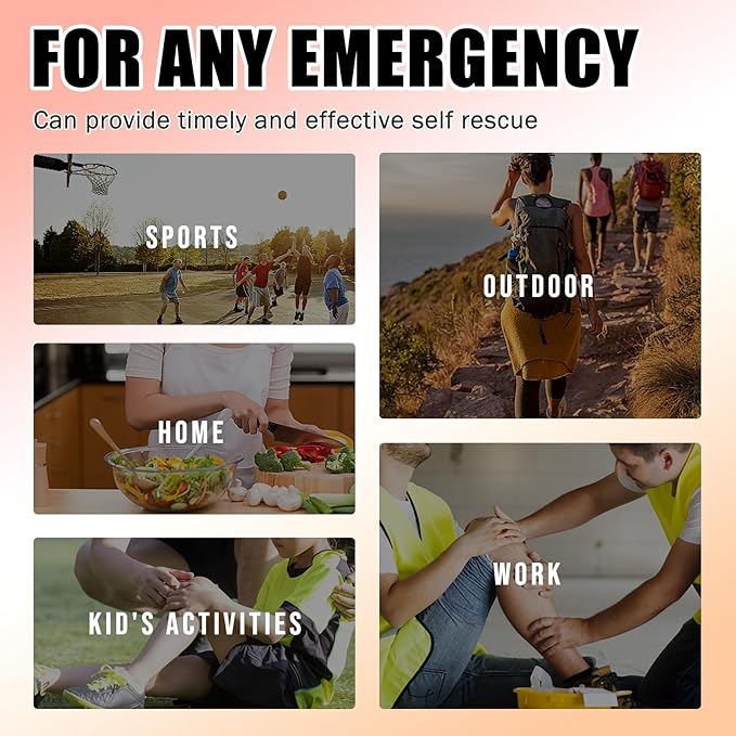 Carbou Emergency Wound Closure Strips - 4 Pcs - Zip Stitch Butterfly Bandaids - Laceration Closure Kit - Stitchless & Easy to Use