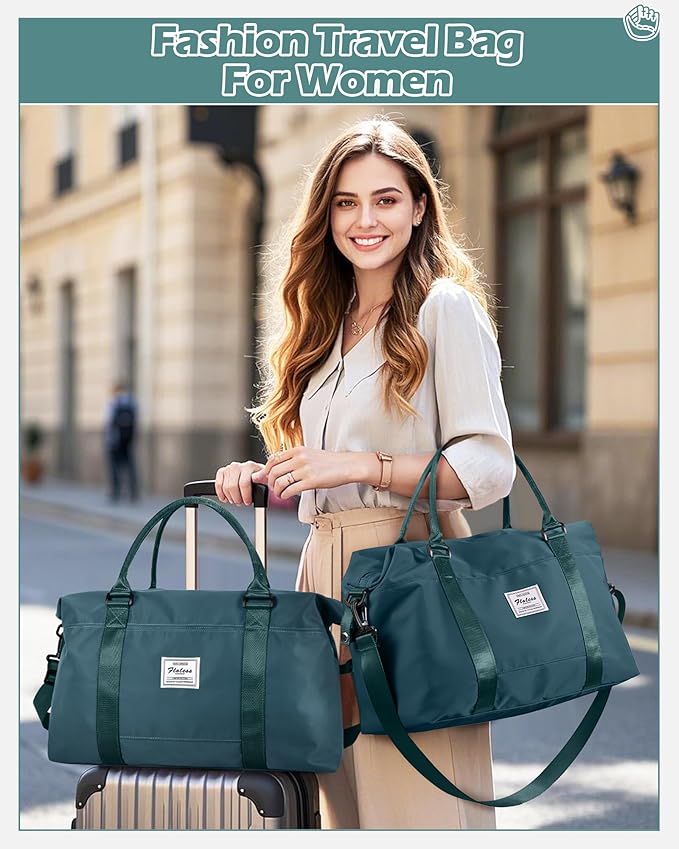 Gym Bag Womens,Travel Duffel Carry on Bag Sport Tote Bag Weekend Overnight Bag