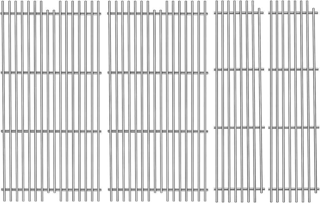S921 Stainless Steel Grid grates Replacement for Viking VGBQ 30 in T Series, VGBQ 41 in T Series, VGBQ 53 in T Series Viking Grill Grate VGBQ300T,VGBQ0302T Gas Grill 23-1/4"