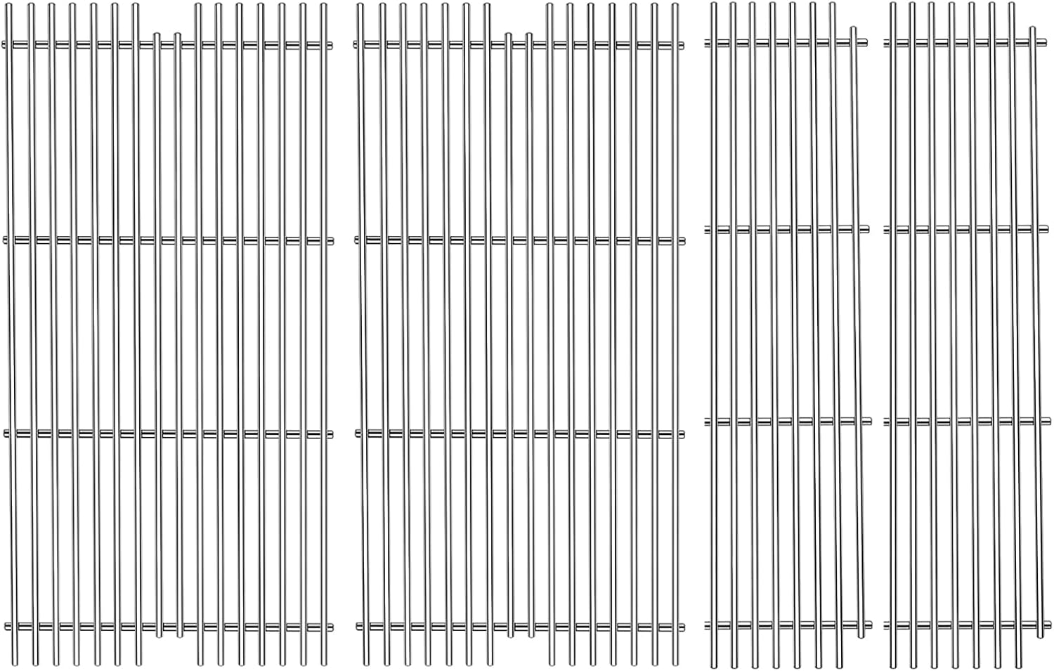 S921 Stainless Steel Grid grates Replacement for Viking VGBQ 30 in T Series, VGBQ 41 in T Series, VGBQ 53 in T Series Viking Grill Grate VGBQ300T,VGBQ0302T Gas Grill 23-1/4"