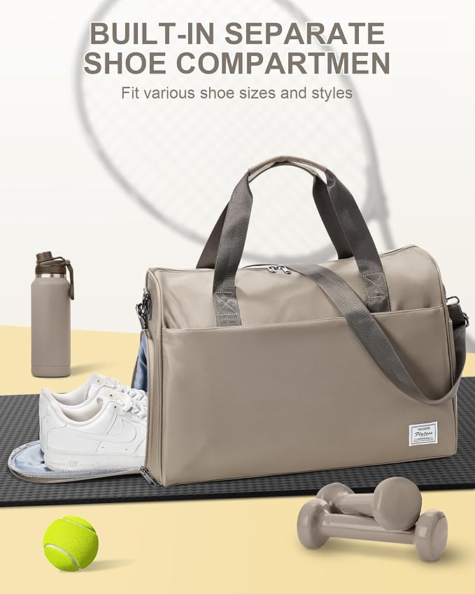 Gym Bag Womens,Travel Duffel Carry on Bag Sport Tote Bag Weekend Overnight Bag