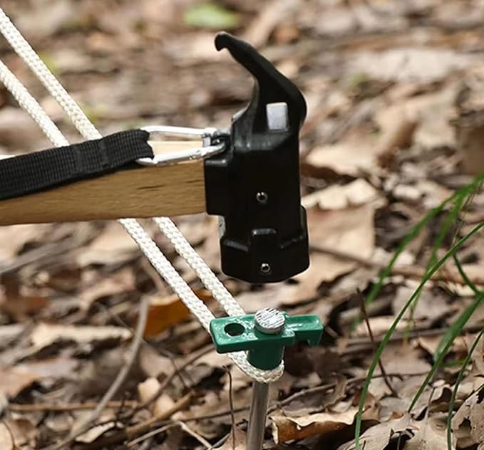 Cheardia 10 Pack Tent Stakes Heavy Duty, 10.25 Inch Yard Stakes Non-Rust Metal Tent Pegs Ground Stakes Tent Spikes for Camping Patio, Garden, Canopies, Grassland, Outdoor, Green