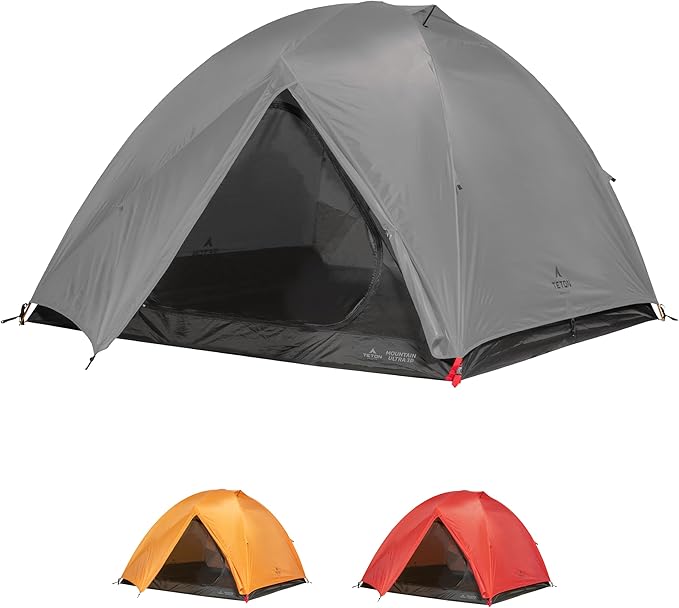 TETON Sports Mountain Ultra Tents, 1-4 Person Backpacking Tent, Lightweight, Perfect for Camping, Hiking and Backpacking – Waterproof and Built to Last
