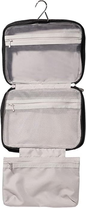 Baggallini Unisex's Hanging Travel Toiletry Kit-Lightweight 6x10 Inch Makeup Bag Toiltery