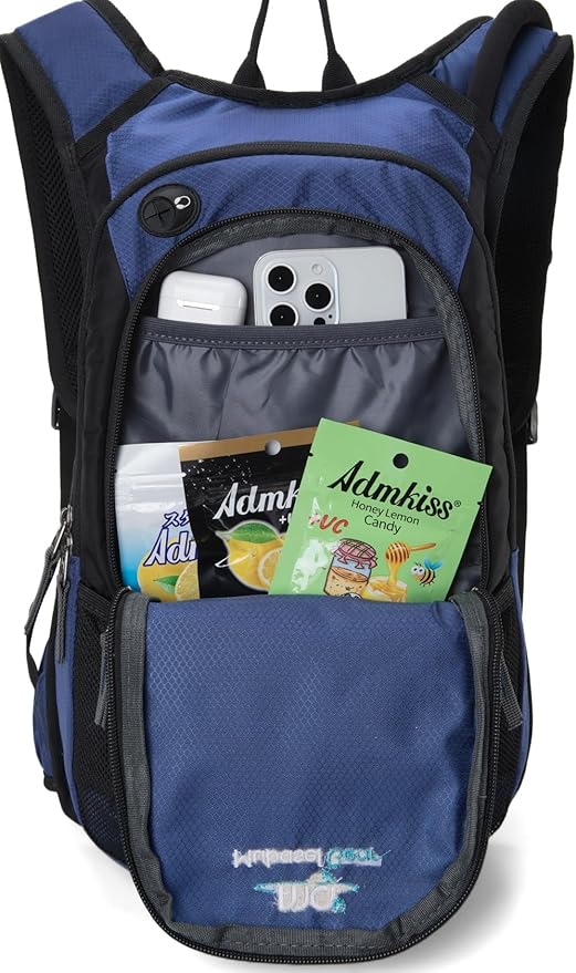 15L Insulated Hydration Backpack Pack with 2L Water Bladder Lightweight Hiking Backpack Bag for Women Men Daypack for Hiking Running Festival Camping Biking