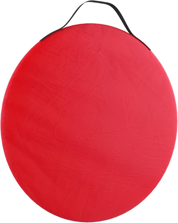 2 Person Pop Up Tent with Dual-Layer Door and Carry Bag - Water-Resistant Tent for Camping, Hiking, or Beach Use by Wakeman Outdoors (Red)