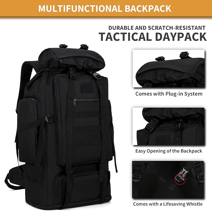 100L Camping Hiking Military Tactical Backpack Outdoor Climbing Sport Bags for Camping,Backpacking