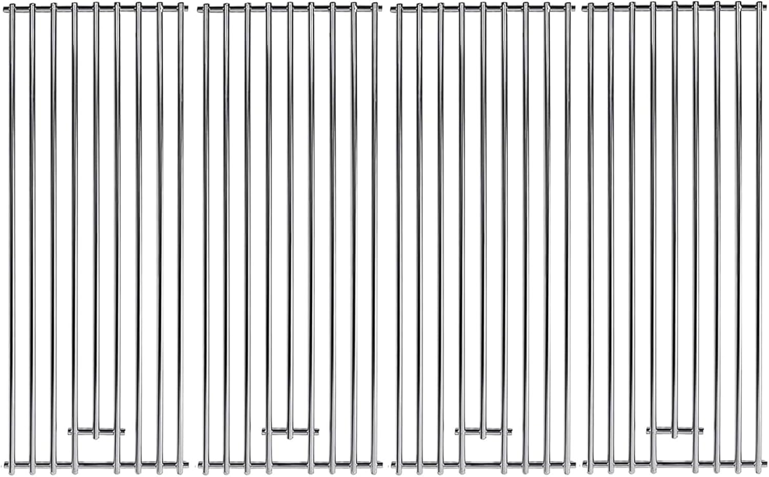19 1/4" Stainless Steel Cooking Grid Grates Replacement Parts for 16517 Bull BBQ Angus, Brahma, Lonstar Select, Outlaw Steer Premium, Lonestar Select,19.25"x7.5",4Pack