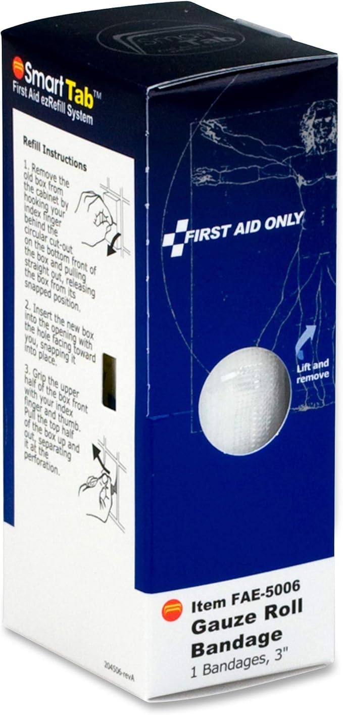 First Aid Only - FAE5006 Pac-Kit by 3 Inch Gauze Roll Bandage (Pack of 2)