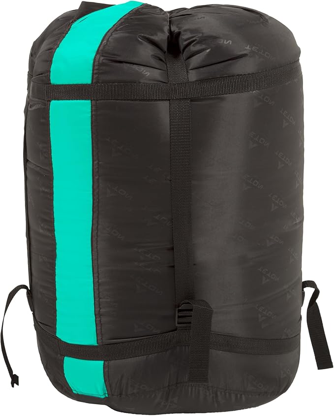 Teton Mammoth Queen Size Double Sleeping Bag- A Warm Bag The Whole Family can Enjoy – Great for Camping, Hunting and Base Camp. Compression Sack Included