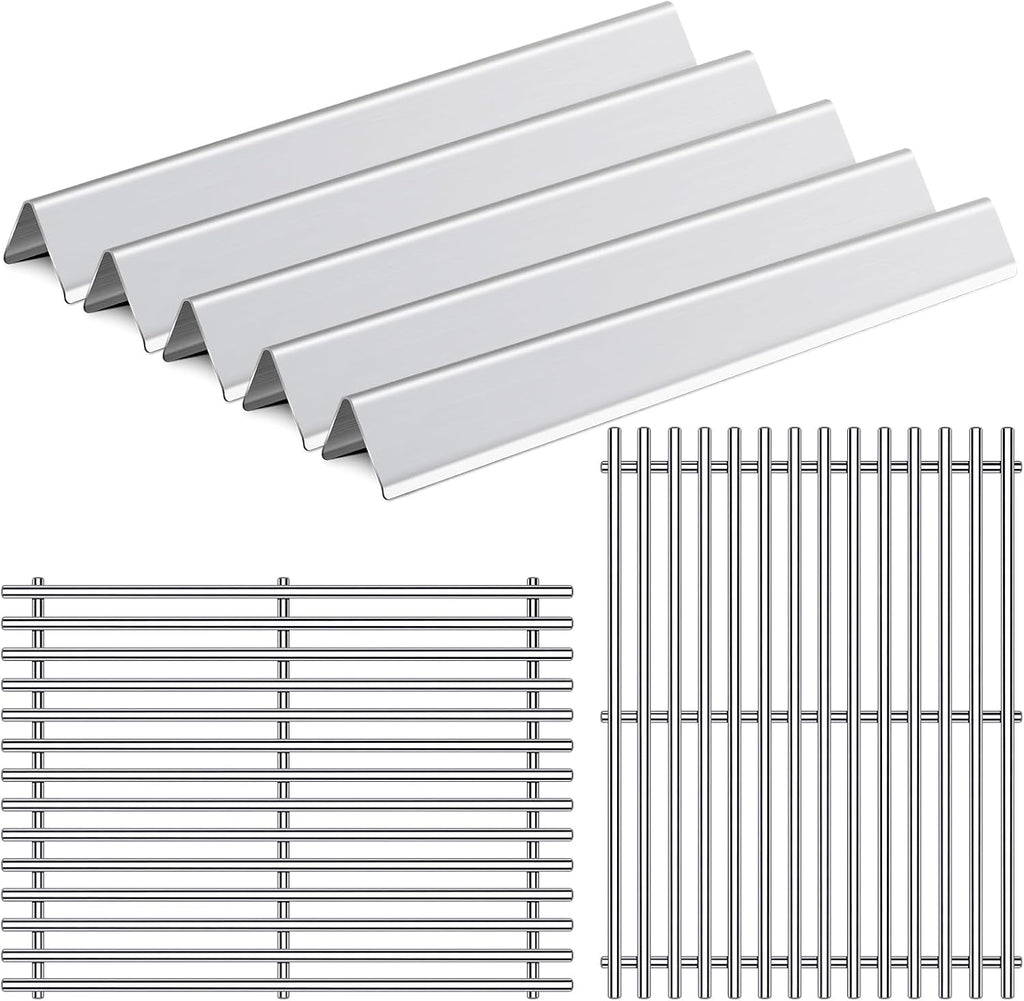 15” 9MM Grill Grates Replacement for 7535 7522 Weber Spirit Grill Spirit E-210, S-210, E-200, S-200, Weber Genesis Silver A, Spirit 500, Spirit 200 Series, BBQ Grill Parts Flavorizer Bars Grid