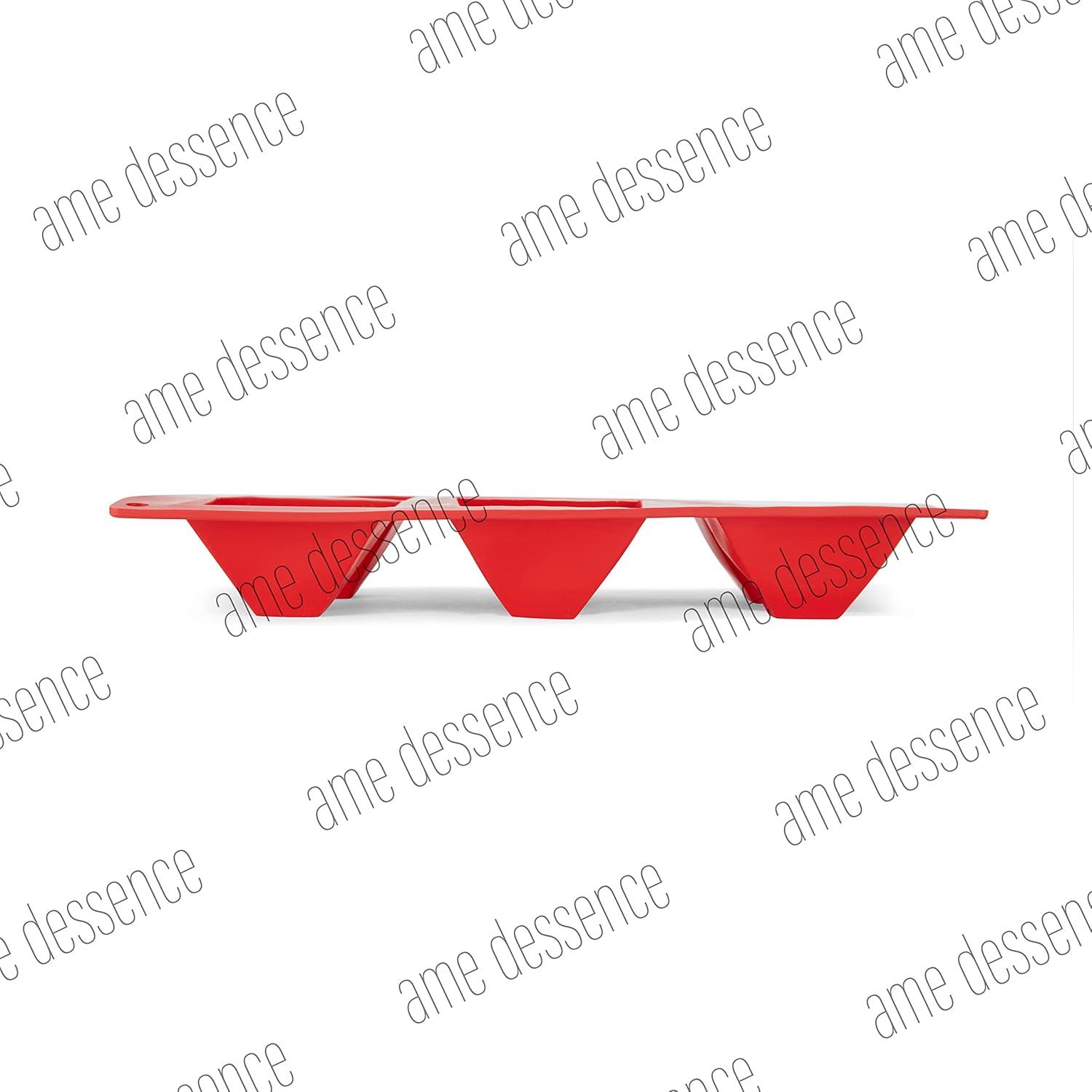 AME D'ESSENCE Pyramid Shaped Silicone Baking Mold - Non-Stick, Flexible, 6-Cup Capacity (3 oz), Reusable and Food-Grade - Perfect for Pyramid-Shaped Cakes, Brownies, and More!