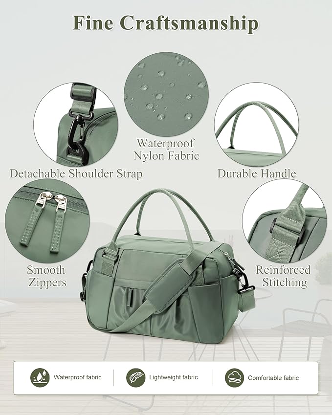 Gym Bag Womens,Travel Duffel Carry on Bag Sport Tote Bag Weekend Overnight Bag