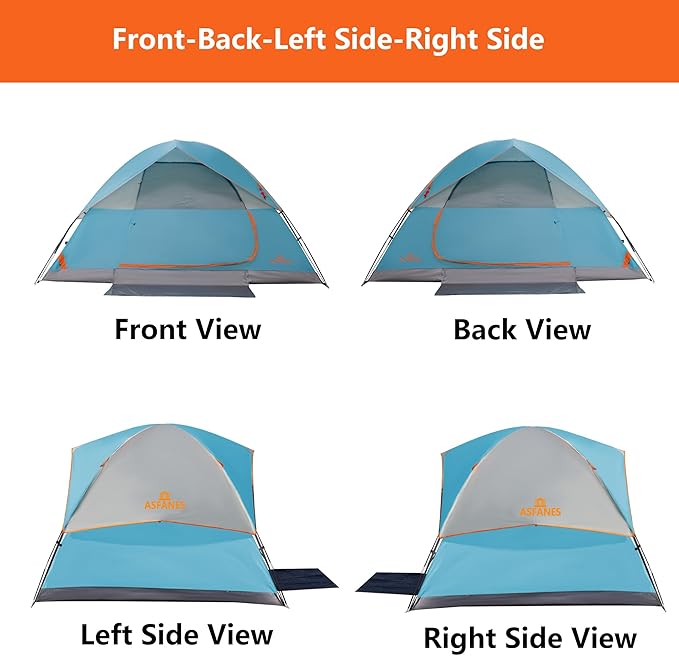 2-12 Person Tents for Camping Waterproof, Backpack Double Layer Tents, Perfect Picnics, Fishing and Backyard Camping