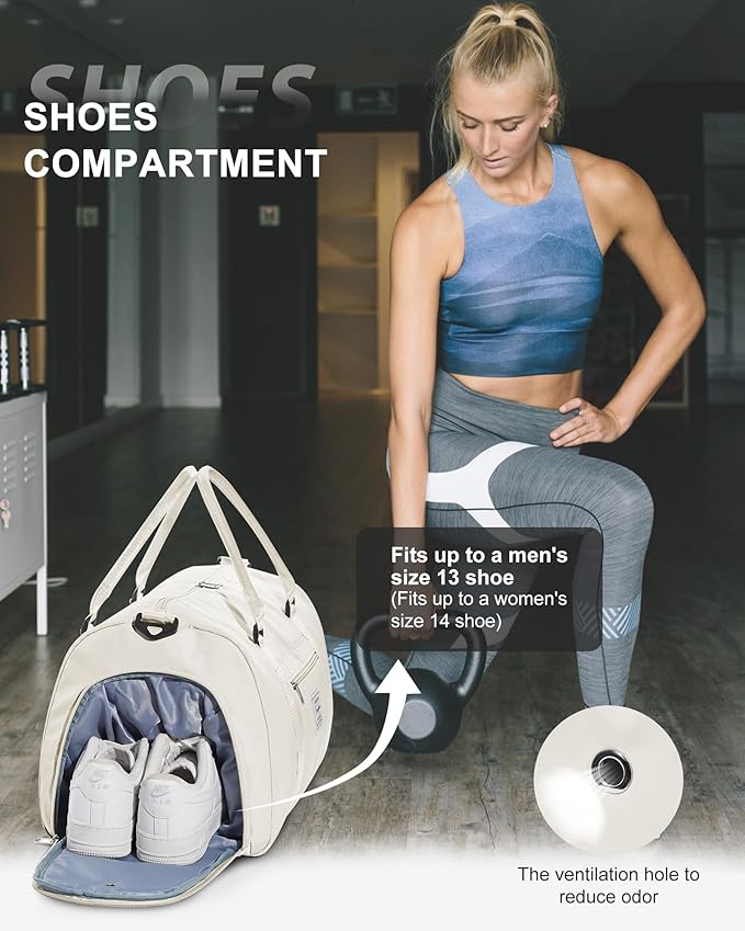 Gym Bag Womens,Travel Duffel Carry on Bag Sport Tote Bag Weekend Overnight Bag