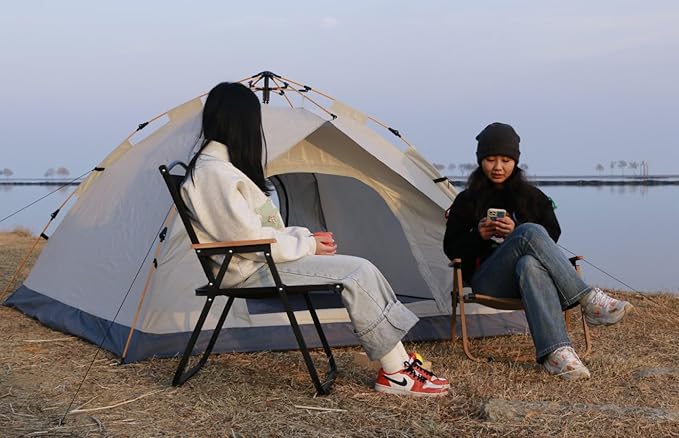 2 Person Windproof Oxford Tent Easy Setup Backpacking Tent for Camping, Hiking, Traveling