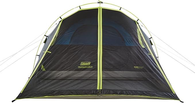 Coleman Carlsbad Dark Room Tent with Screened Porch 4/6 Person Tent Blocks 90% of Sunlight to Keep Inside Cool Weatherproof with Easy Setup Made of PFAS-Free Materials
