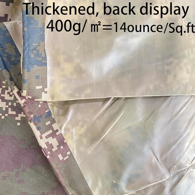 Waterproof Tarp CamouflageThickening Multi-Size Sun Shade Sail Customized Tarpaulin Sunrays Block Awning for Patio Canopy Rain Cover Canvas Sunshade Camp Outdoor Gardens Canopy (4.6ft*6.2ft)