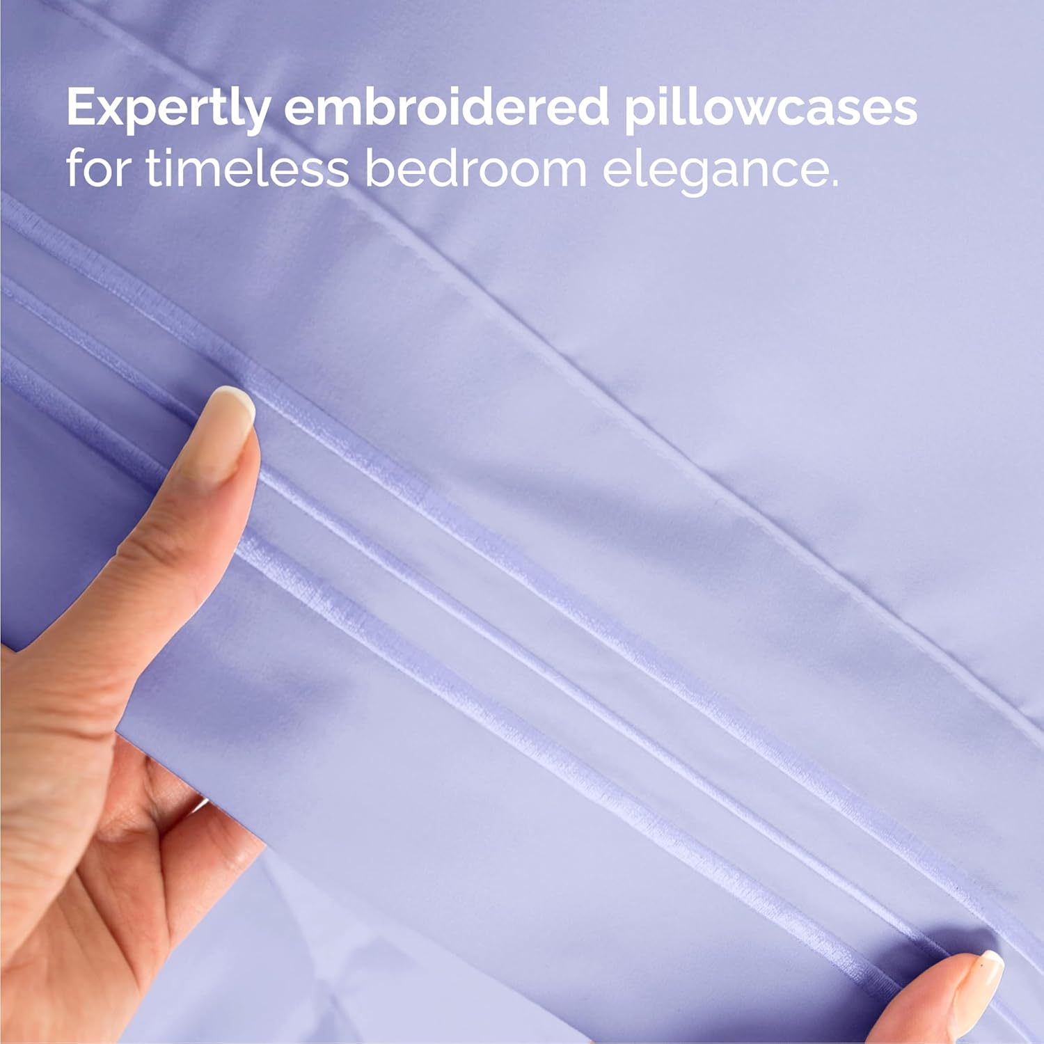 Cal King Size 4 Piece Sheet Set - Comfy Breathable & Cooling Bed Sheets Set - Hotel Luxury Bedding for Women, Men, Kids, Teens, Boys & Girls - Deep Pockets, Soft, Wrinkle Free - Oeko-Tex - Lavender