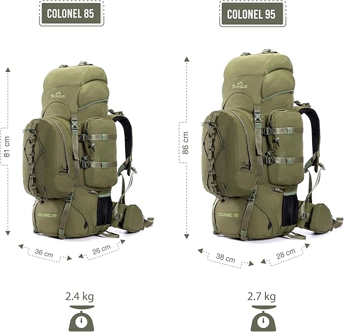Colonel 95 Litres Rucksack + Detachable Day Pack