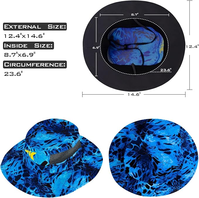KastKing Sol Armis UPF 50 Boonie Hat - Sun Protection, Fishing, Beach & Hiking, Paddling, Rowing, Kayaking