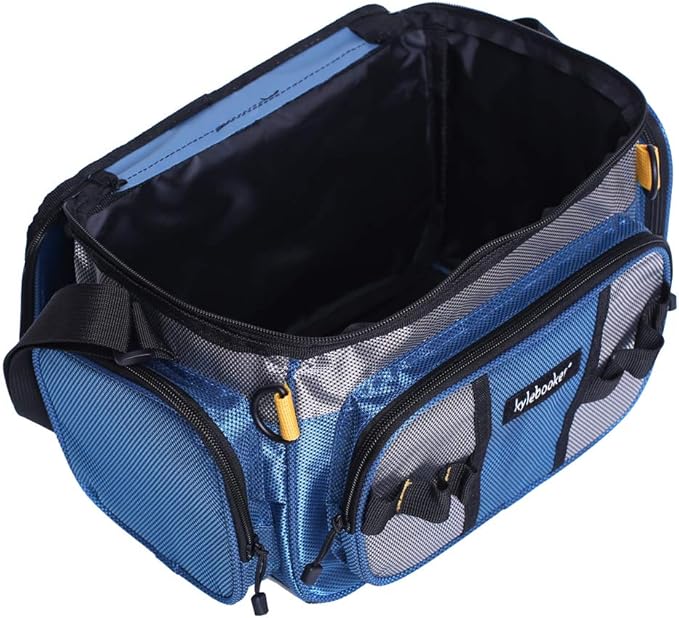 Kylebooker Fishing Tackle Bags Soft Side Fishing Tackle Box Storage Bag for Saltwater or Freshwater