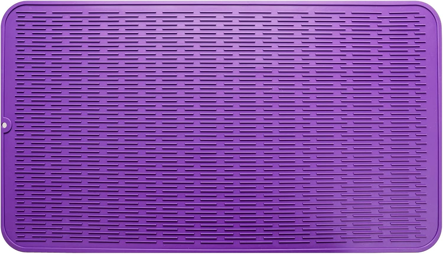 Silicone Dish Drying Mat for Multiple Usage,Easy clean,Eco-friendly,Heat-resistant Silicone Mat for Kitchen Counter or Sink,Refrigerator or Drawer Liner Purple 4XL 32 inches x 18 inches