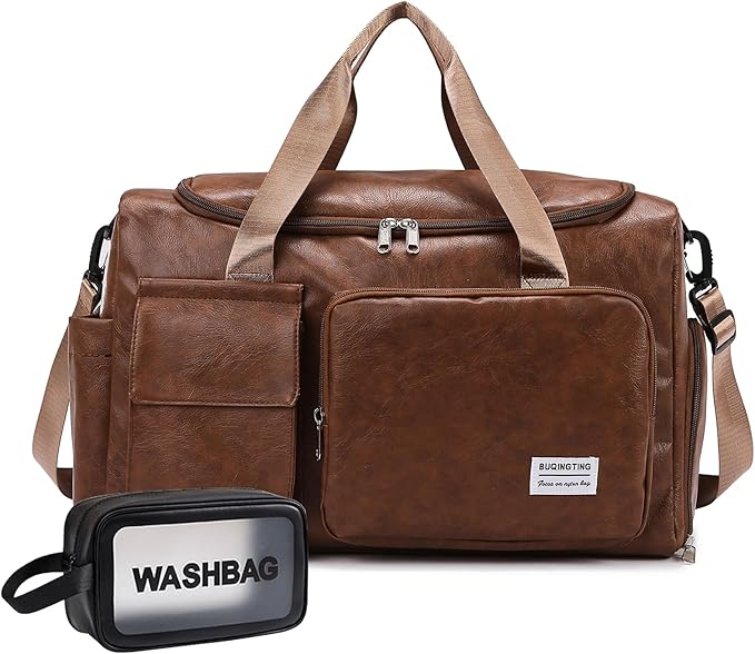 Small Gym Bag for Women, Travel Duffle Bag Carry On Weekender Bag with Shoe Compartment