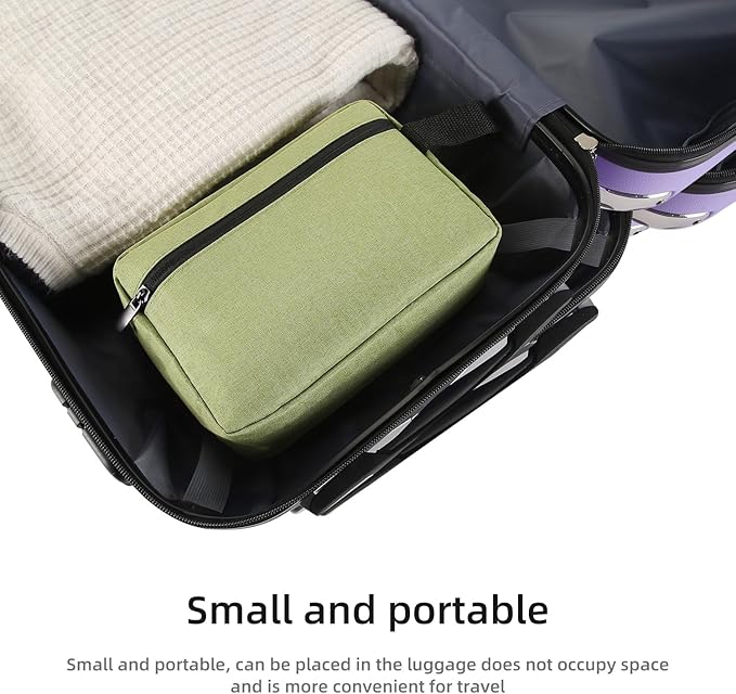 Travel Toiletry bag Toiletry bag for women men Hanging Cosmetic bag Travel accessories for Women Men Girls (Grass green)
